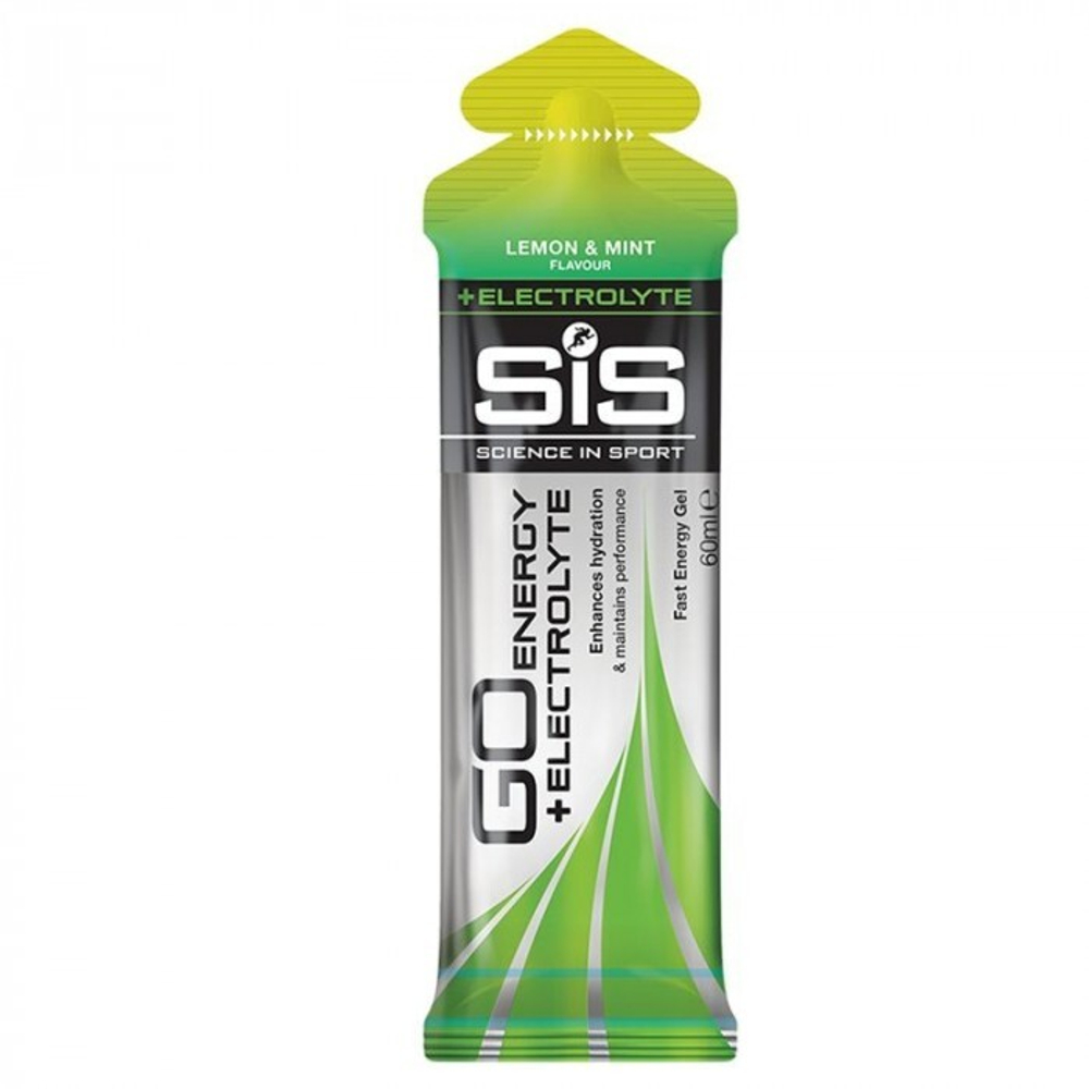Гель энергетический углеводный с электролитами SIS Go PLUS Electrolyte Gel, Лимон и Мята, 60мл Science in Sport