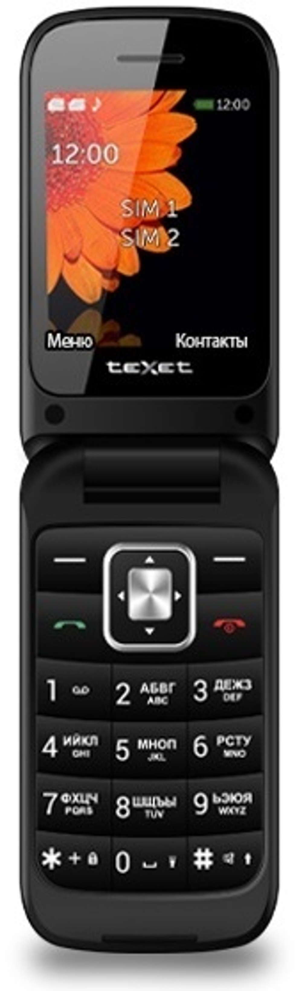 Мобильный телефон TeXet TM-422 красный