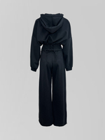 Костюм-тройка Agdali Brand 1023 спортивный из укороченной зип-кофты, широких штанов и корсета