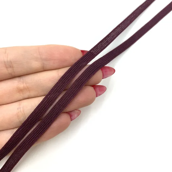 Резинка отделочная слива 6 мм (цв. 076), K-195/6