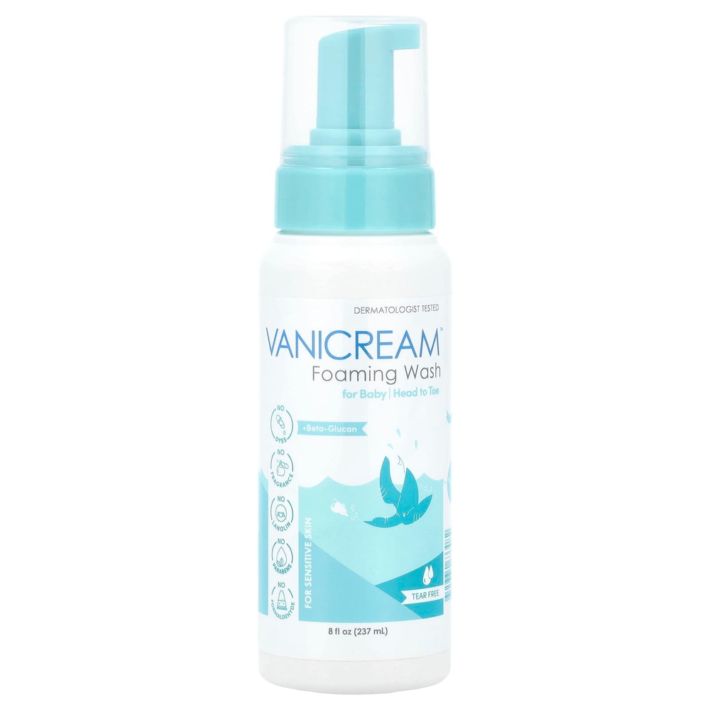Vanicream, Пенка для умывания, для чувствительной кожи, без слез, 237 мл (8 жидк. унц.)