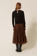 Многослойная юбка миди с тюлем-2