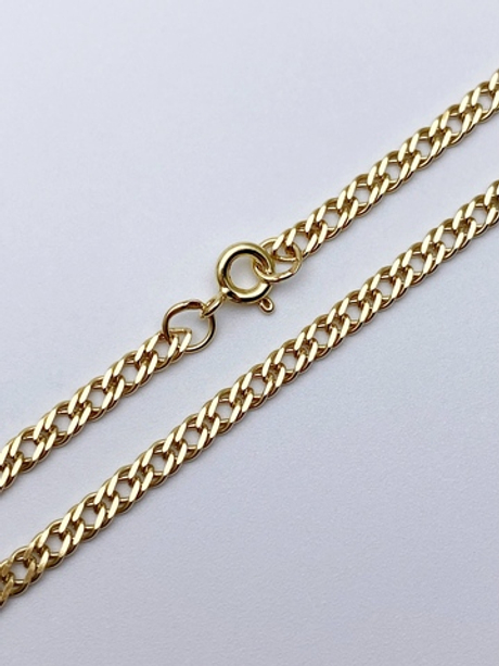 Цепь из серебра/Ромб двойной/Позолота