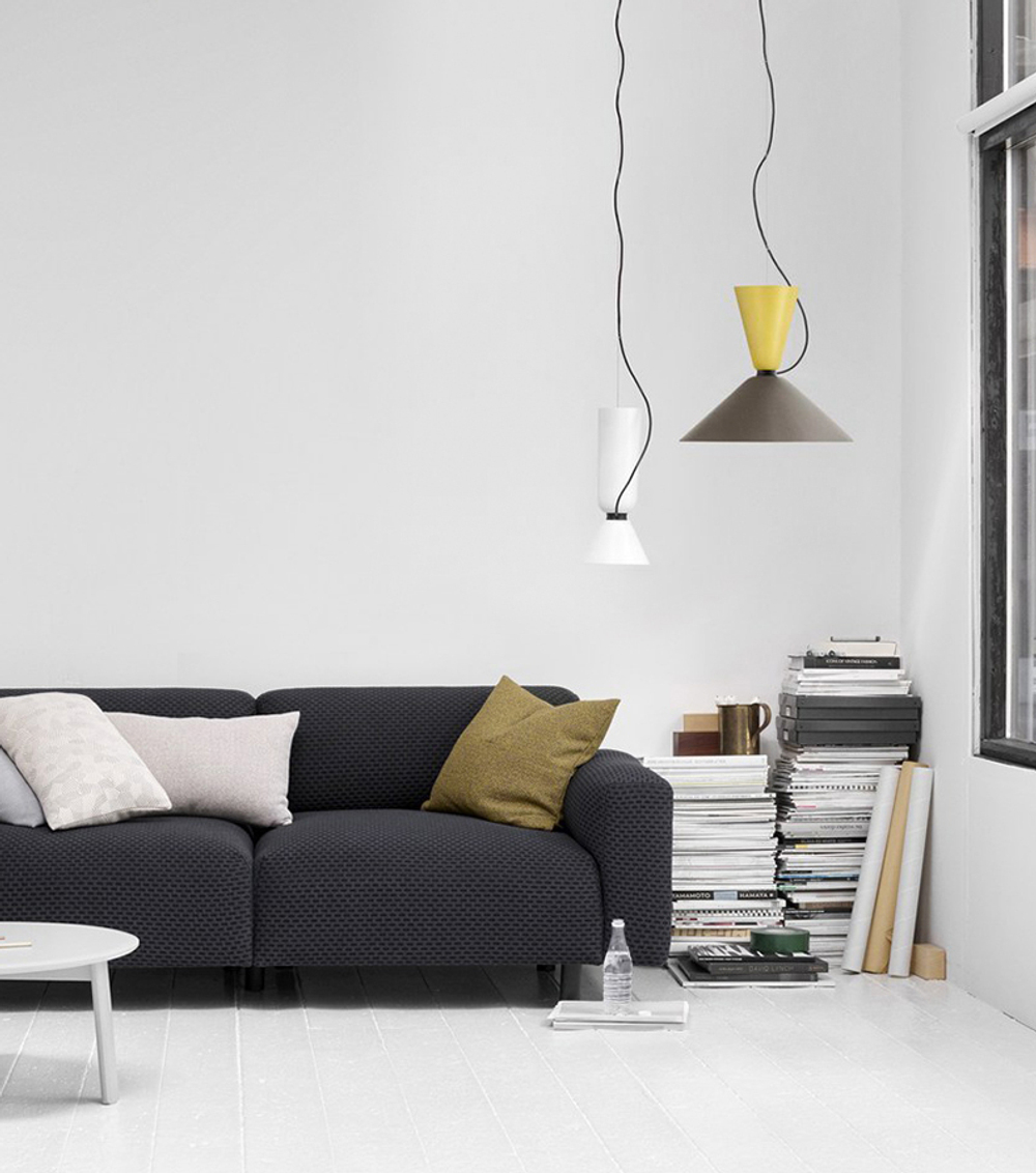 Pendant design lamp Hem Alphabeta by Luca Nichetto (C)