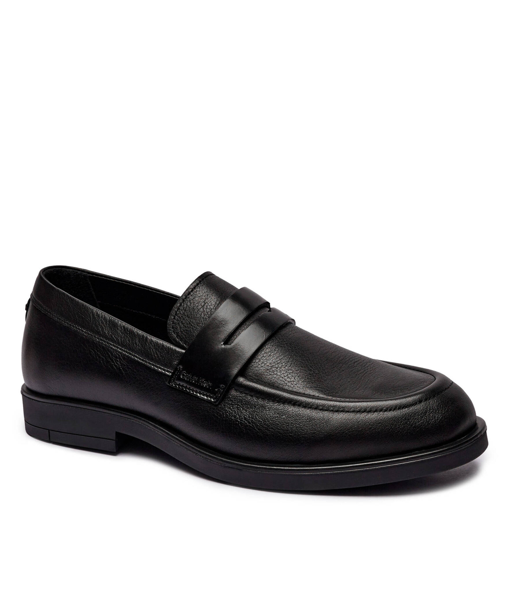 Кожаные мокасины Calvin Klein - черный(HM0HM01566)