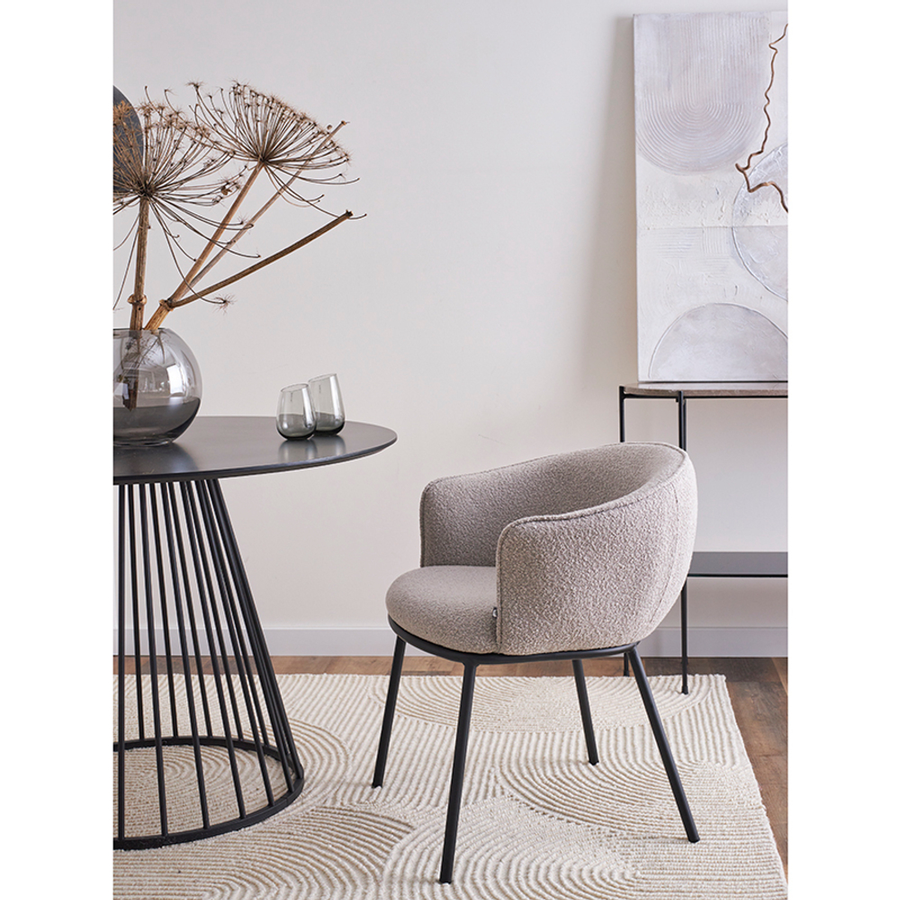 Стул paal, букле, серый