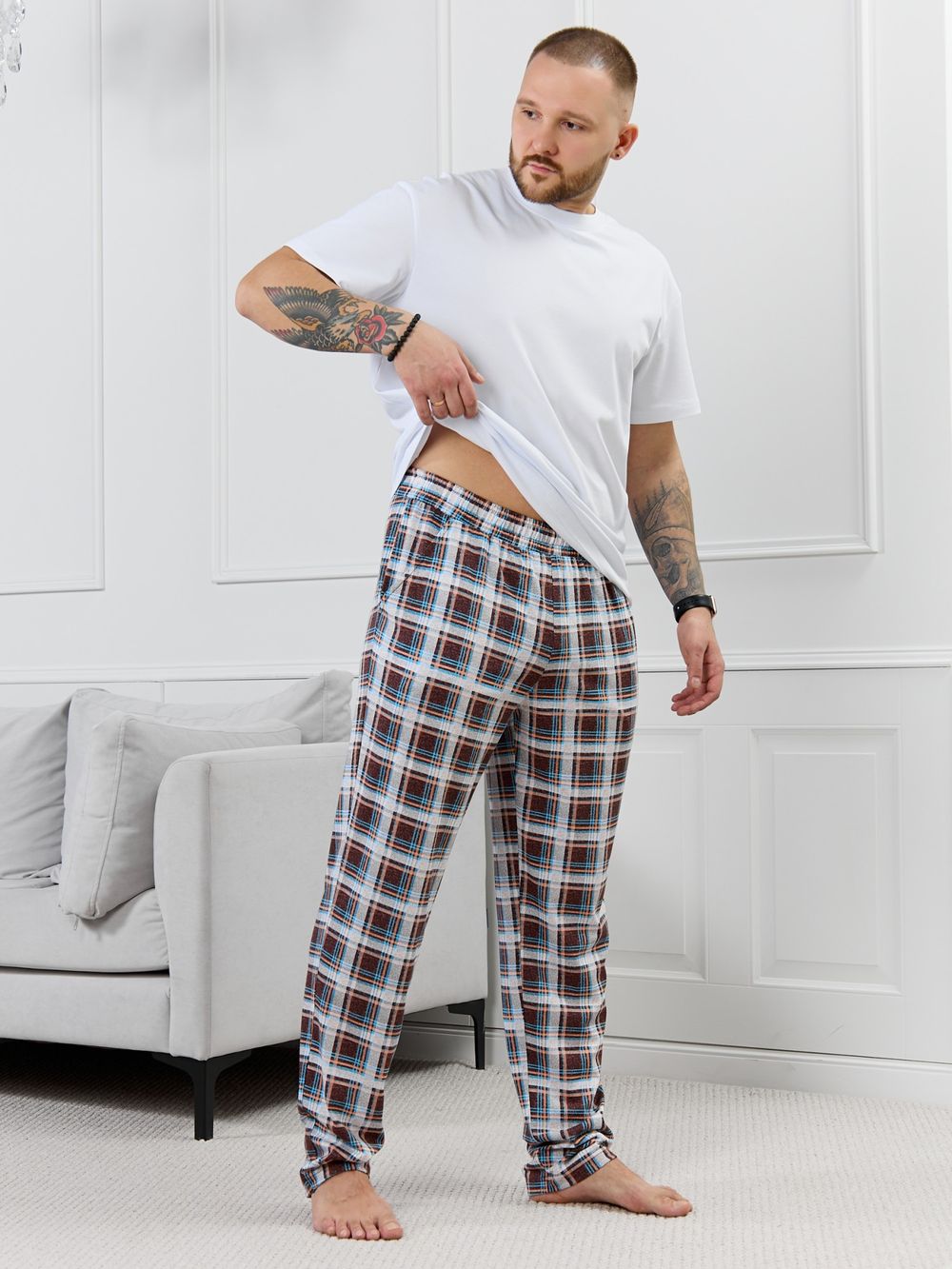 Брюки мужские Тор-1.1 Виотекс КЛЕТКА РАЗНОЦВЕТНАЯ