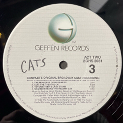 Винтажная виниловая пластинка LP Мюзикл Кошки Andrew Lloyd Webber Cats Complete Original Broadway Cast Recording (USA 1983)