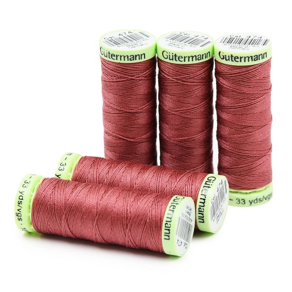 Нитки отделочные Gutermann Top Stitch 30 (30 метров), 5 кат. | 474 турецкий розовый