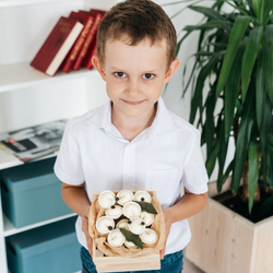 Шоколадные пельмени "Вкус Любви" 12 шт с начинкой, подарок мужчине на 23 февраля.