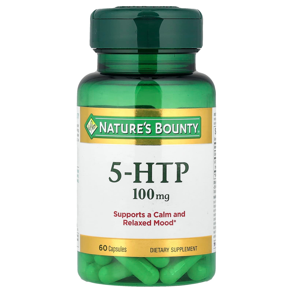 Nature's Bounty, 5-HTP, 60 капсул