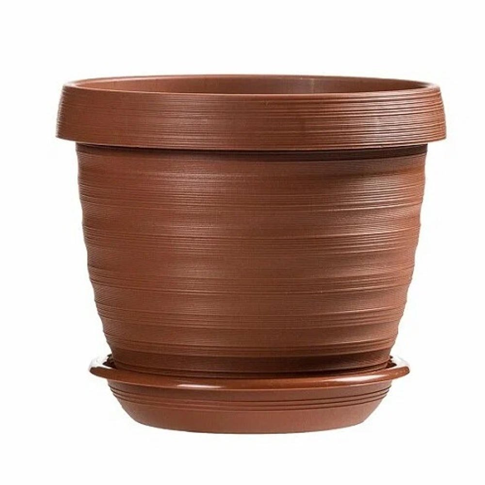 Горшок для цветов "Толедо" 7л терракот(с поддоном)