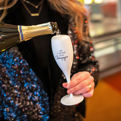 Бокал для шампанского cheers, no 1, life is better with champagne, superglas, 100 мл