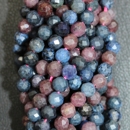 Корунды Рубин\Сапфир юв. огр бусины 4мм