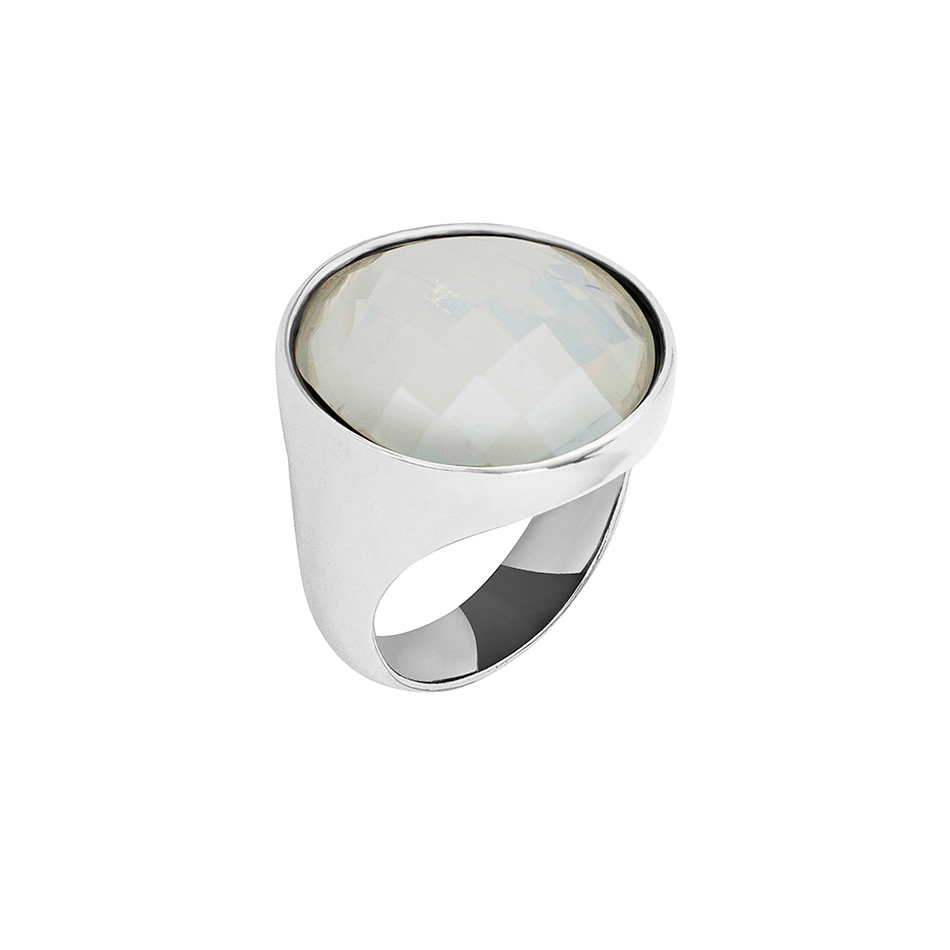 Кольцо Possebon pearl opaline 18 мм K1155.25/18.0 BW/S