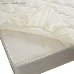 Наматрасник Белый 150х200 на резинке по контуру