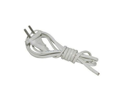 Шнур питания с литой вилкой ПВС 3х0.75 1.7м 10А белый, земля 204-606 Jett