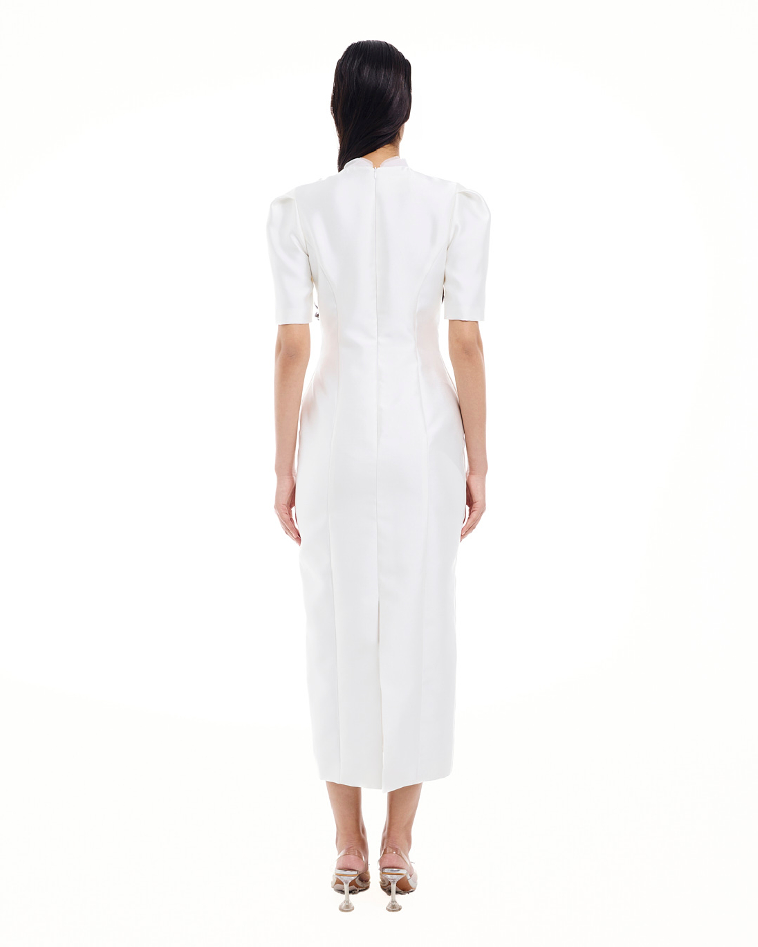 Платье Bambini (Бамбини) миди,с рук. светлое