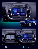 Магнитола для Ford Kuga 2 2017-2019 (SYNC 3) - Carmedia SF-9203-2 QLed+2K, Android 13, UIS7870 (DUDU7), CarPlay, SIM-слот