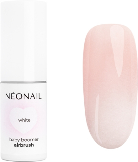 NEONAIL Baby Boomer Airbrush - Пудровое окрашивающее средство для ногтей оттенок White, 5 g