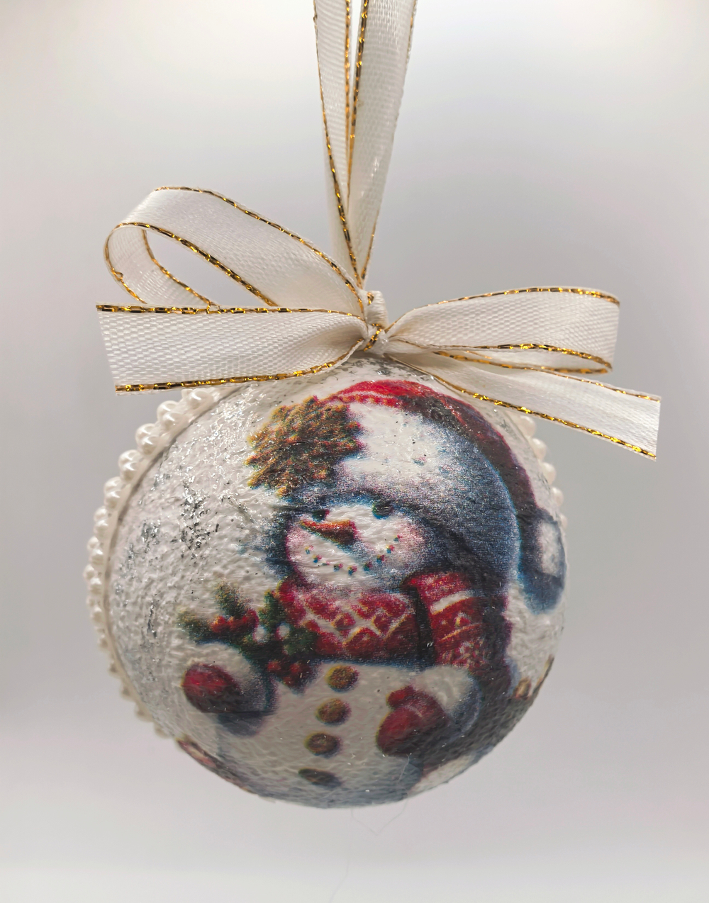 Набор ёлочных шаров "Снеговичок" 6шт