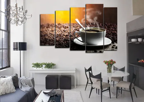 Модульная картина "Аромат кофе"