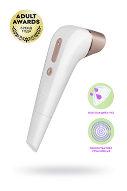 Вакуум-волновой бесконтактный стимулятор клитора Satisfyer Number Two, ABS пластик, белый, 17 см