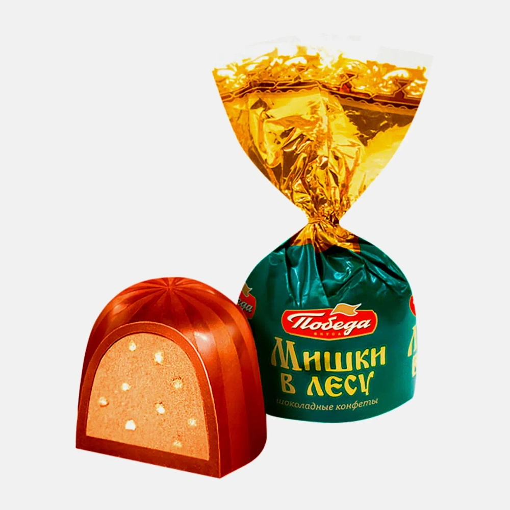 Конфеты Победа вкуса шоколадные Мишки в лесу