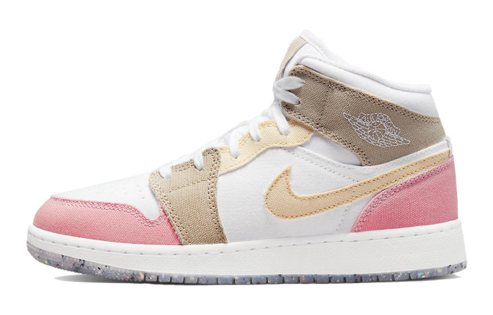 Jordan 1 Mid SE Pastel Vivid Green Grind GS
