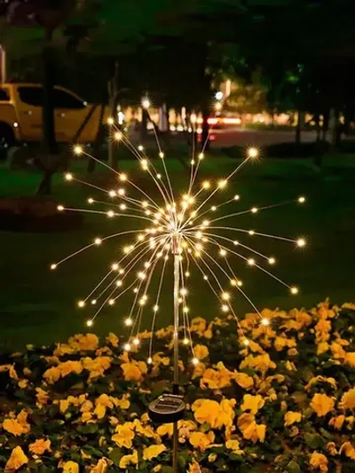 Декоративный садовый уличный светильник 200 ламп на солнечной батарее "Фонарик Фейерверк"