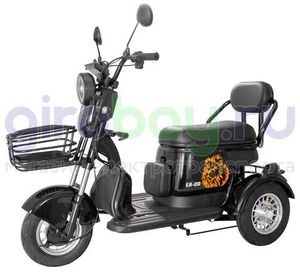 Электроскутер LS-CO A3 1000W (60V/20Ah) - Чёрный фото №1