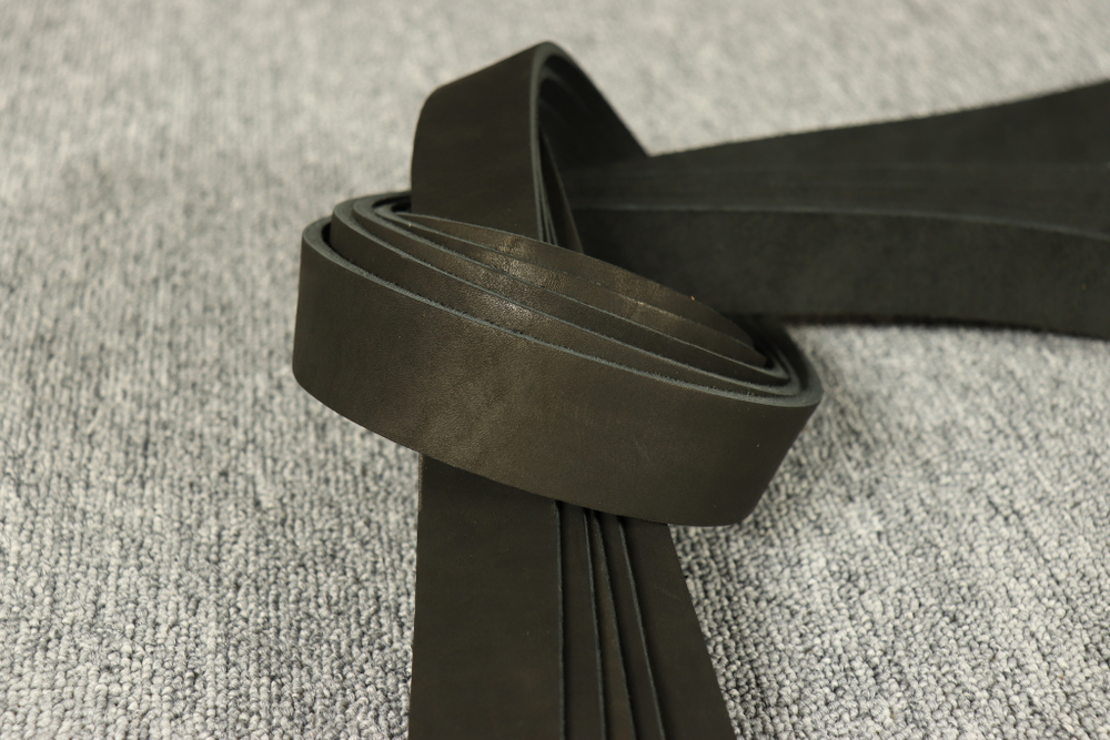 Ременная заготовка Черная ширина 35 мм (34мм)