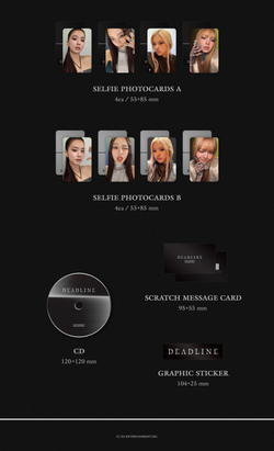 Альбом BLACKPINK 3rd MINI ALBUM [DEADLINE] GRAY Ver.