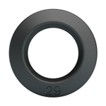 Черное эрекционное кольцо Brodan