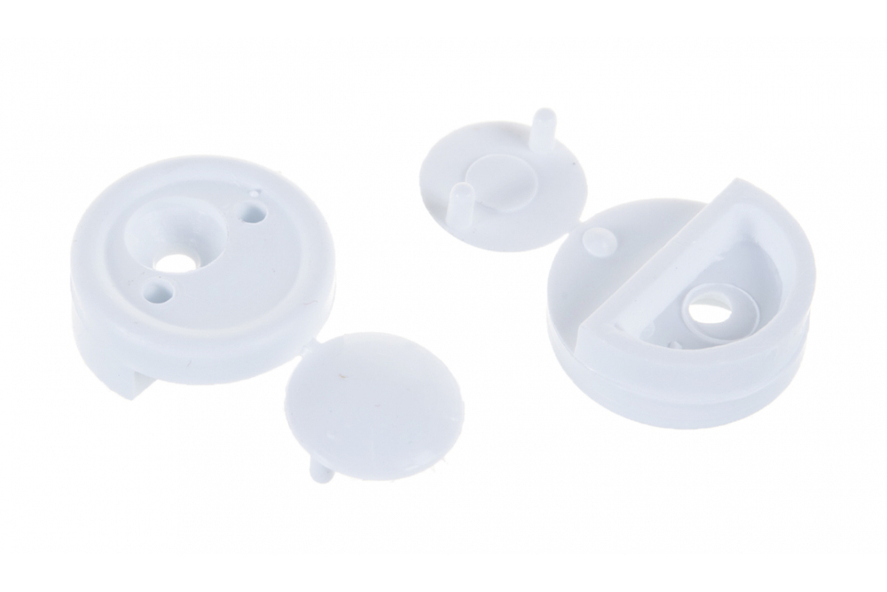 ЗЕРКАЛОДЕРЖАТЕЛЬ ELEMENT ПЛАСТИК БЕЛЫЙ С ШУРУПОМ 8ШТ 1144