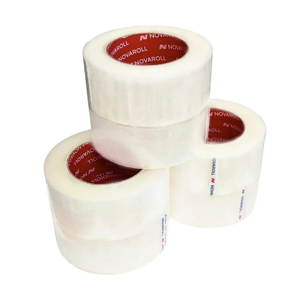 Клейкая лента (скотч) Novaroll 206, 48 мм * 100 м, толщина 47 мкм, прозрачная