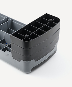 Степ-платформа фиксирующаяся SP-204 90х32х25 см, 3-уровневая