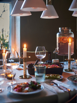 IKEA VARDAGEN  (ИКЕА ВАРДАГЕН)  -  Подставка для банок с краном, темно-серый