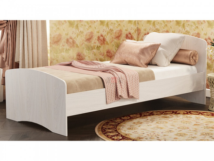 Кровать-4 одинарная ясень анкор светлый 900*1900