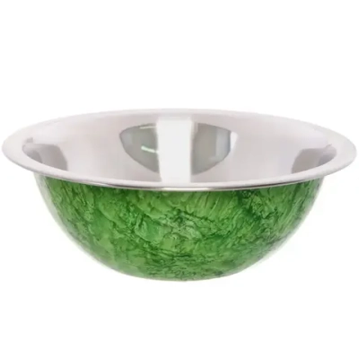 Миска из нержавеющей стали 1л 20см цветное покрытие «гранит»