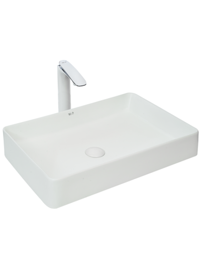 Раковина накладная (матовая белая) WeltWasser WW  ELBACH 2174 MW 600х405х110