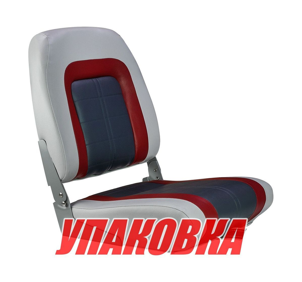 Кресло мягкое складное Special, обивка винил, цвет серый/ красный/ угольный, Marine Rocket (упаковка из 4 шт.)
