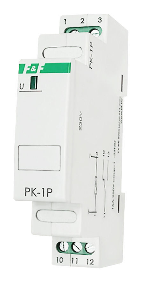 Реле промежуточное PK-1Р/UN, IP20, монтаж на DIN-рейке 35мм 230В 50Гц 16А