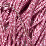 Стразовый шнур, розовые кристаллы, 4мм