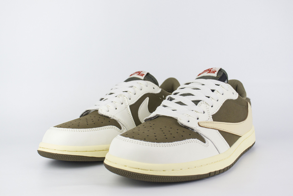 Кроссовки Nike Air Jordan 1 Low x Fragment x TS White Brown