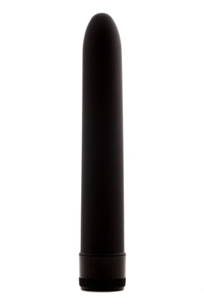 Классический силиконовый вибратор 2,8 х 18 см, черный 47540-MM