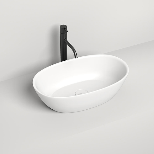 Раковина Salini Sofia 560х335х150мм, мат-л: S-Sense, глянцевый белый