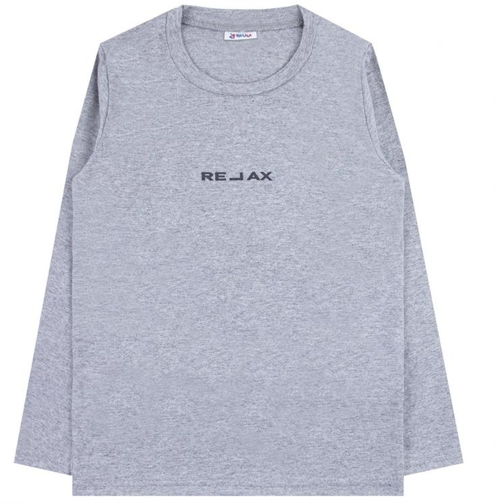 Джемпер д/мальчика кулирка 0033101604 р.122-128 серый (Юлла)