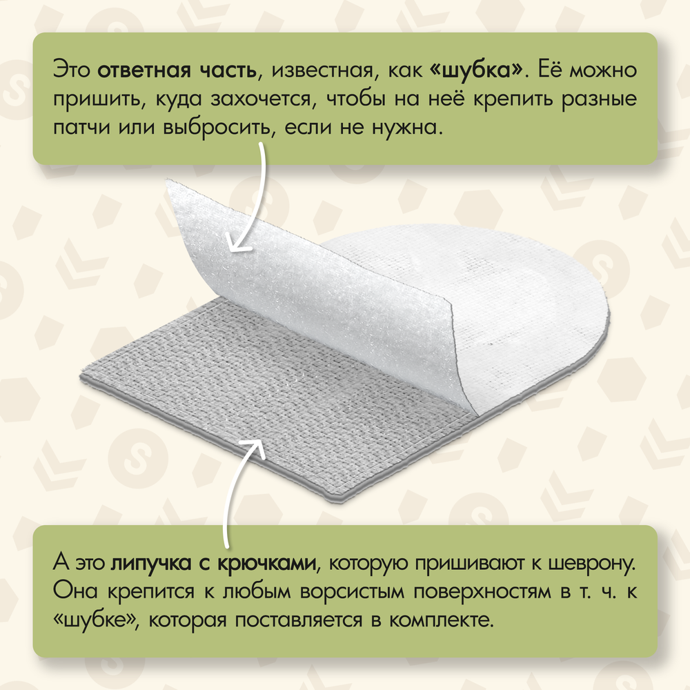 Нашивка на одежду, патч, шеврон на липучке "OldSchool" (Красный) 5,5х7,7 см