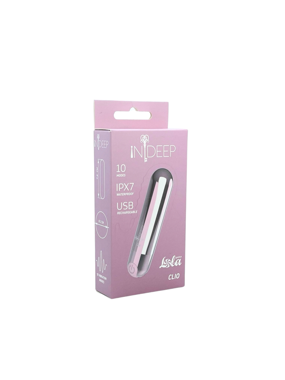 Перезаряжаемая вибропуля Indeep Clio Pink 7705-01indeep